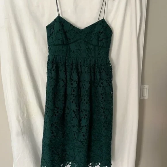 Club Monoco Dresses | Green Lace Dress | Color: Green | Size: 10 | Teba17's Closet